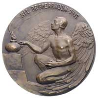 Hugo Kołłątaj - medal autorstwa St. Popławskiego 1912 r., Aw:, Popiersie na wprost i napis w otoku..