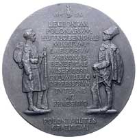 Legioniści w hołdzie arcyksiężnej Izabeli, medal autorstwa K. Chodzińskiego 1916 r, Aw: Popiersie ..