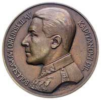 Bolesław Orliński- kapitan pilot, medal autorstwa J. Aumillera 1926 r., Aw: Popiersie w mundurze w..