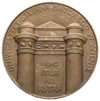 350 lat Uniwersytetu Stefana Batorego w Wilnie- medal autorstwa H. Giedroycia 1929 r., Aw: Popiers..