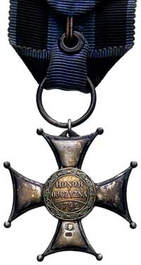 Krzyż Srebrny Orderu Wojskowego Virtuti Militari (V klasa) 1933, wtórnik, srebro, 39x39 mm, państw..