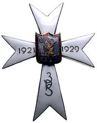 oficerska odznaka pamiątkowa 3 pułku saperów, mosiądz emalia, 49.5x39.5 mm, brak nakrętki, rzadka