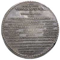 pamiątkowy talar medalowy 1683 r wybity z okazji wyzwolenia Wiednia z oblężenia tureckiego, Aw: Dw..
