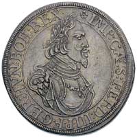Ferdynand III 1637-1657, talar 1643, Aw: Popiersie w prawo i napis. Rw: Widok miasta i napis, Dav...
