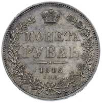rubel 1846, Petersburg, Bitkin 208, ładny egzemp