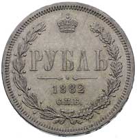 rubel 1882, Petersburg, Bitkin 42, piękny egzemp