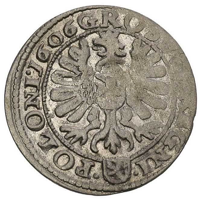 grosz 1606, Kraków, litera C pod popiersiem król