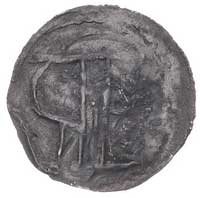 denar około 1195-1200, Aw: Jeździec zwrócony w p