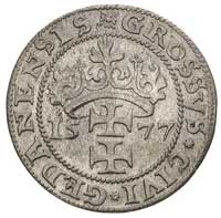 grosz oblężniczy 1577, Gdańsk, moneta autorstwa K. Goebla (bez kawki), T. 2.50