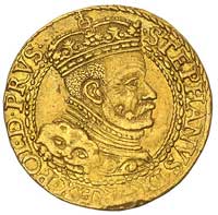 dukat 1586, Gdańsk, H-Cz. 770 (R), Kaleniecki s. 64-67, Fr. 3, T. 25, złoto, 3.50 g