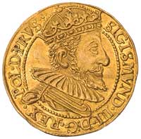 dukat 1590, Gdańsk, H-Cz. 828 (R3), Fr. 10, T. 60, złoto, 3.51 g, pięknie zachowany egzemplarz, rz..