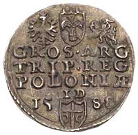 trojak 1588, Olkusz, odmiana popiersiem króla ja
