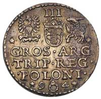 trojak 1594, Malbork, rzadka odmiana z pierścien