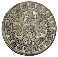 grosz 1606, Kraków, długa kryza przedziela napis