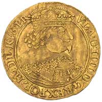 dukat 1639, Gdańsk, H-Cz. 7579 (R2), T. 20, Kaleniecki s 264-265, Fr. 15, złoto, 3.46 g, gięty i p..