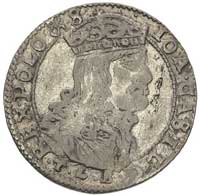 szóstak 1666, Wilno, ślady lustra menniczego rzadkie w tym typie monety