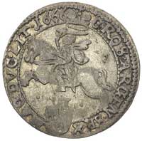 szóstak 1666, Wilno, ślady lustra menniczego rzadkie w tym typie monety
