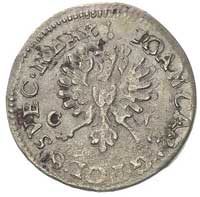dwugrosz 1650, Bydgoszcz, na rewersie odmiana napisu POLONI, herb Wieniawa z rozetami, moneta dukr..