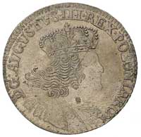 dwuzłotówka (8 groszy) 1753, efraimek, odmiana z bardzo dużym napisem 8 GR i literami E-C, korona ..