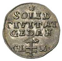 szeląg w czystym srebrze 1793, Gdańsk, Plage 491, srebro, 0.61 g, piękna i rzadka moneta, delikatn..