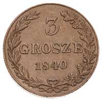 3 grosze 1840, Warszawa, Plage 191, Bitkin 1206,