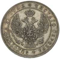 rubel 1844, Warszawa, ogon Orła wachlarzowaty, Plage 433, Bitkin 423