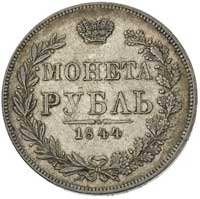 rubel 1844, Warszawa, ogon Orła wachlarzowaty, P