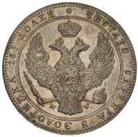 3/4 rubla = 5 złotych 1839, Warszawa, Plage 363, Bitkin 1145, ładne lustro mennicze