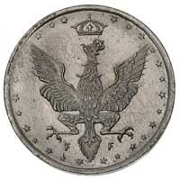 20 fenigów 1918/F, Stuttgart, Parchimowicz 7 b, moneta wybita stemplen lustrzanym