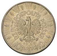 10 złotych 1936, Warszawa, Józef Piłsudski, Parchimowicz 124 c, złocista patyna
