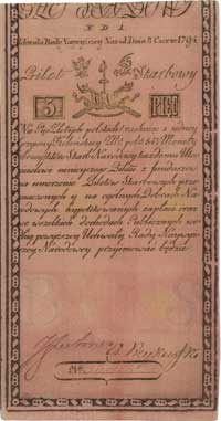 5 złotych 8.06.1794, seria N.D.1, Miłczak A1a
