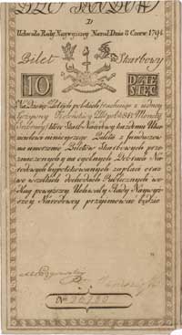 10 złotych 8.06.1794, seria D, Miłczak A2