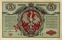 5 marek polskich 9.12.1916, \Generał, \"Biletów, MUSTER