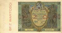 50 złotych 28.08.1925, Seria A, WZÓR, dodatkowo 