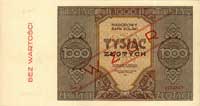 1000 złotych 1945, seria A 1234567, WZÓR, Miłcza