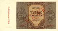 1000 złotych 1945, seria Dh, WZÓR, Miłczak 120b