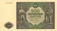 500 złotych 15.01.1946, seria I, Miłczak 121a