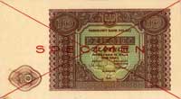zestaw banknotów 1, 2, 5 i 10 złotych 15.05.1946 z nadrukiem SPECIMEN, Miłczak 123-126, łącznie 4 ..