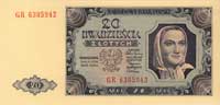 20 złotych 1.07.1948, seria GR, Miłczak 137f