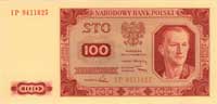 100 złotych 1.07.1948, seria IP, Miłczak 139f