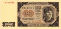 500 złotych 1.07.1948, seria CB, Miłczak 140d