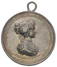 Ludwika Karolina Radziwiłłówna- medal autorstwa Jan Höhna jun.1675 r., Aw: j.w., Rw: jak wyżej, od..