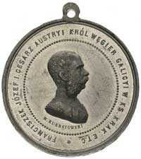 Franciszek Józef-medal dziękczynny wydany nakładem M. Kurnatowskiego z okazji pobytu cesarza w Kra..
