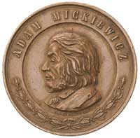 przeniesienie zwłok Adama Mickiewicza na Wawel- medal wybity nakładem M. Kurnatowskiego 1890 r., A..
