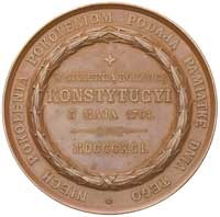 100 rocznica Konstytucji 3 Maja- medal wybity w firmie I. Ch. Lauera w Norymberdze 1891 r., Aw: W ..