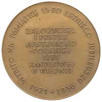 Juliusz Twardowski- medal autorstwa A. Hartiga 1936 r., Aw: Popiersie w lewo i napis w otoku, Rw: ..
