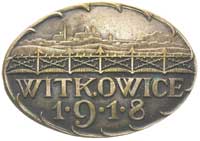 odznaka pamiątkowa internowanych legionistów \Witkowice 1918, biały metal 47 x 32.8 mm