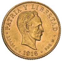 2 pesos 1916, Filadelfia, Fr. 6, złoto, 3.34 g