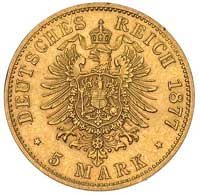 5 marek 1877/A Berlin, J. 244, Fr. 3825, złoto, 