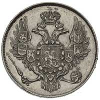 3 ruble 1842, Petersburg, Bitkin 88 (R), Fr. 160, platyna 10.29 g, rzadkie